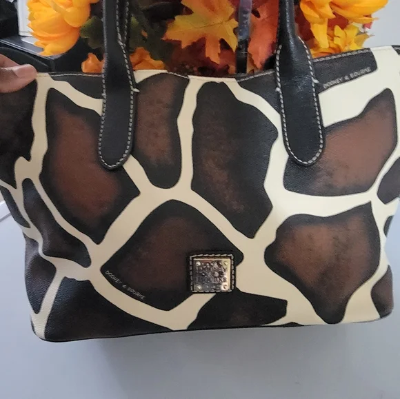 Dooney & Bourke Giraffe Print Satchel - Picture 2 of 12